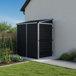 Abri Skylight Midnight Grey 2,06m² monopente  - Palram - Canopia