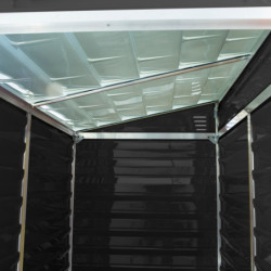 Abri Skylight Midnight Grey 2,06m² monopente  - Palram - Canopia