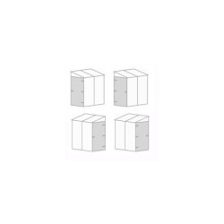 Abri Skylight Midnight Grey 2,06m² monopente  - Palram - Canopia