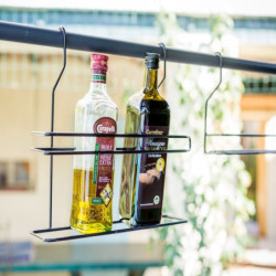 Protection pour barbecue 2,57m² Habrita en acier finition époxy gris