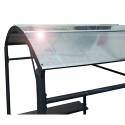 Protection pour barbecue 2,57m² Habrita en acier finition époxy gris