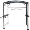 Protection pour barbecue 2,57m² Habrita en acier finition époxy gris