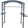 Protection pour barbecue 2,57m² Habrita en acier finition époxy gris