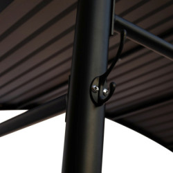 Protection pour barbecue 2,57m² Habrita en acier finition époxy gris