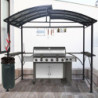 Abri pour barbecue 3,94m² Habrita double toit en acier galvanisé