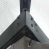 Gloriette alu anthracite avec rideaux et polycarbonate HABRITA 10,80m²