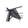 Pergola 12m² HABRITA 100% alu anthracite+toile d'ombrage 140gr/m² gris