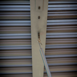 Pergola bioclimatique 10,80m² alu + toit avec lames ovales HABRITA