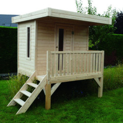 Cabane pour enfants en bois sur pilotis MODERN 3,24m² - SOLID