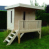 Cabane pour enfants en bois sur pilotis MODERN 3,24m² - SOLID