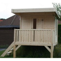Cabane pour enfants en bois sur pilotis MODERN 3,24m² - SOLID