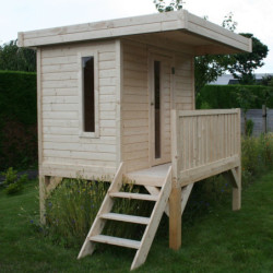 Cabane pour enfants en bois sur pilotis MODERN 3,24m² - SOLID