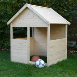 Cabane PLAYHOUSE en bois pour enfants 120x120x156cm - SOLID