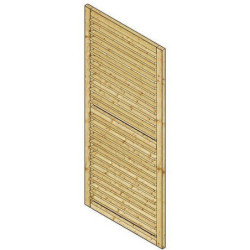 Jalousie orientable en bois pour pavillon de jardin Kiosk Solid