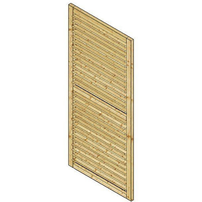 Jalousie orientable en bois pour pavillon de jardin Kiosk Solid