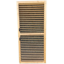 Jalousie orientable en bois pour pavillon de jardin Kiosk Solid