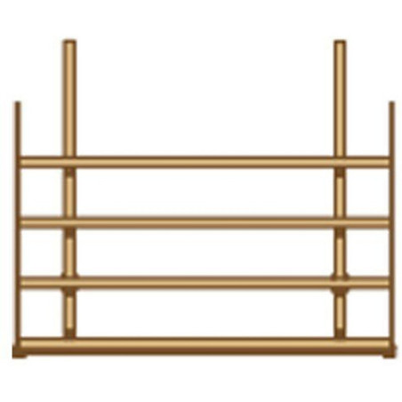 Extension en bois imprégné pour carport modulable 3x5x2,5m SOLID