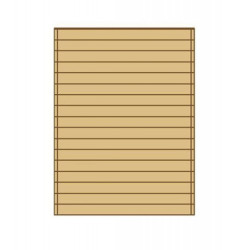 Paroi latérale pleine 180cm pour carport en bois traité - SOLID