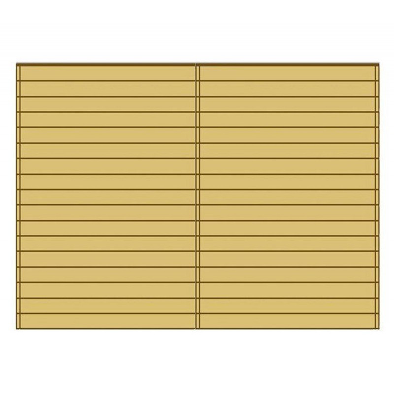 Paroi frontale pleine 390cm pour carport en bois traité - SOLID