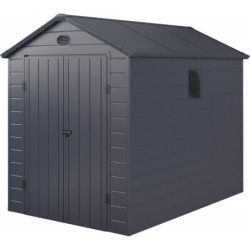 Abri de jardin plastique anthracite 190x280cm Jôbu