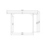 Carport configuré en bois traité autoclave 7x4x2,62m - SOLID