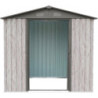 Abri de jardin métal WoodTouch beige 3m²,  kit d'ancrage X-METAL