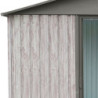 Abri de jardin métal WoodTouch beige 3m²,  kit d'ancrage X-METAL