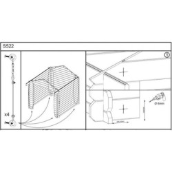 Kit anti-tempête pour abris de jardin SOLID