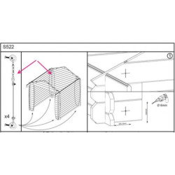 Kit anti-tempête pour abris de jardin SOLID