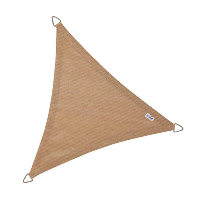 Voile d'ombrage triangulaire 500x500x500cm sable
