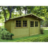 Abri de jardin Niort 12,46m² en bois traité autoclave 28mm SOLID