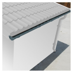 Kit gouttières Anthracite - Pack pour Abri 4,9m² Grosfillex