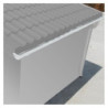Kit gouttières blanc - Pack pour Abri 7,5m² Grosfillex