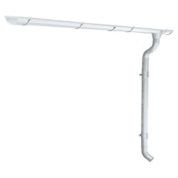Kit gouttières blanc prêt à la pose pour Abri 11,2m² Grosfillex
