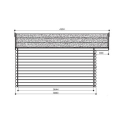 Abri de jardin Zürich 19,71m² en bois traité autoclave 28mm SOLID