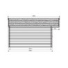 Abri de jardin Zürich 19,71m² en bois traité autoclave 28mm SOLID