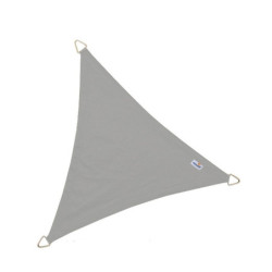 Voile d'ombrage imperméable triangulaire 400x400x400cm gris Dreamsail