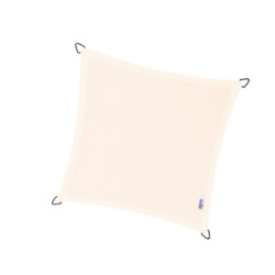 Voile d'ombrage imperméable carrée 400x400cm blanc Dreamsail - NESLING