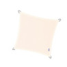 Voile d'ombrage imperméable carrée 400x400cm blanc Dreamsail - NESLING