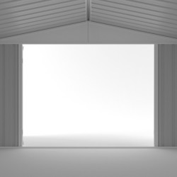 Garage Easyshed XXL 19,70m² en acier galvanisé Zincalume 19,70m²