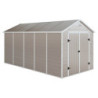 Abri de jardin plastique beige 242x456cm Jôbu