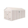 Abri de jardin plastique beige 242x456cm Jôbu