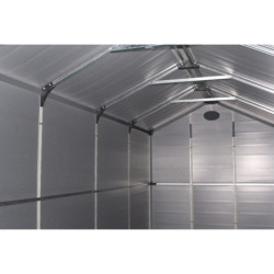 Abri de jardin plastique beige 242x456cm Jôbu