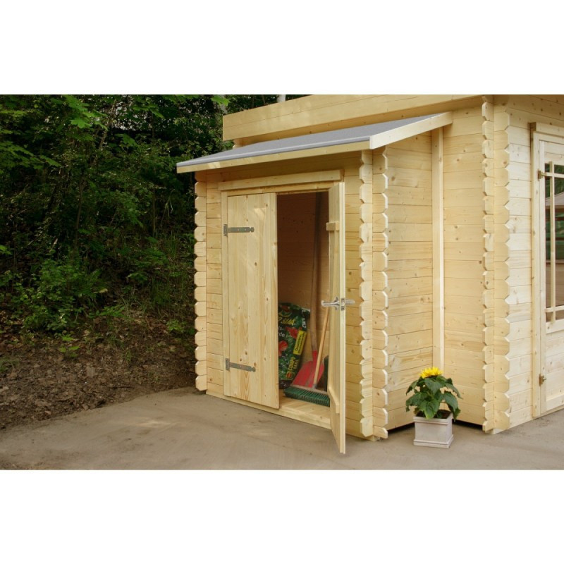 Armoire adossée en bois traité grand modèle pour abri Solid