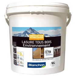 Lasure tous bois  - chêne clair 10L Environnement BLANCHON