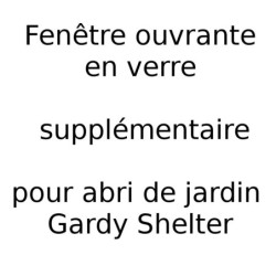Fenêtre ouvrante tirant droit pour Abri 28mm traité GardyShelter