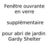 Fenêtre ouvrante en verre tirant droit -Abri 40mm brut Gardy Shelter