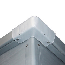 Petit abri de jardin adossé en polypropylène anthracite 143x247cm Jôbu