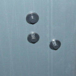 Petit abri de jardin adossé en polypropylène anthracite 143x247cm Jôbu