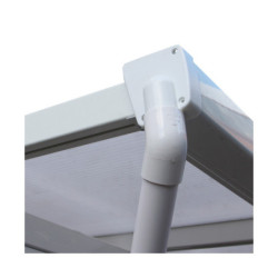 Tuyaux de descentes de gouttières pour pergolas adossées X-METAL